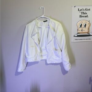 Elegant White Women's Blazer